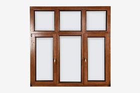 Basic type of aluminum-clad wooden inner window